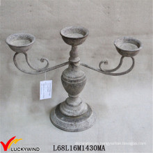 European Vintage Candelabro Forma Metal Candle Holder para Tealight